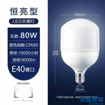 PHILIPS Lowbay TForce Core HB LED Bulb E40 恒亮型LED中低天棚灯80W 865 E40 G4 929003631310