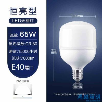 PHILIPS Lowbay TForce Core HB LED Bulb E40 恒亮型LED中低天棚灯65W 865 E40 G4 929003631110