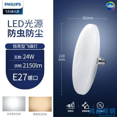 PHILIPS UFO LED bulb恒亮型LED飞碟灯 24W E27 3000K 230V 929001971809
