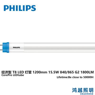 PHILIPS 经济型T8 LED灯管 1200mm 15.5W 865 G2 929003519808